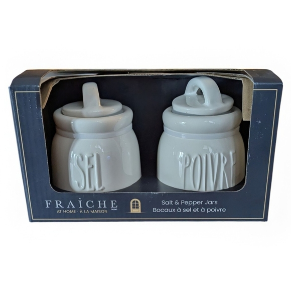 NEW FRAICHE Salt and Pepper Jars - Picture 1 of 7